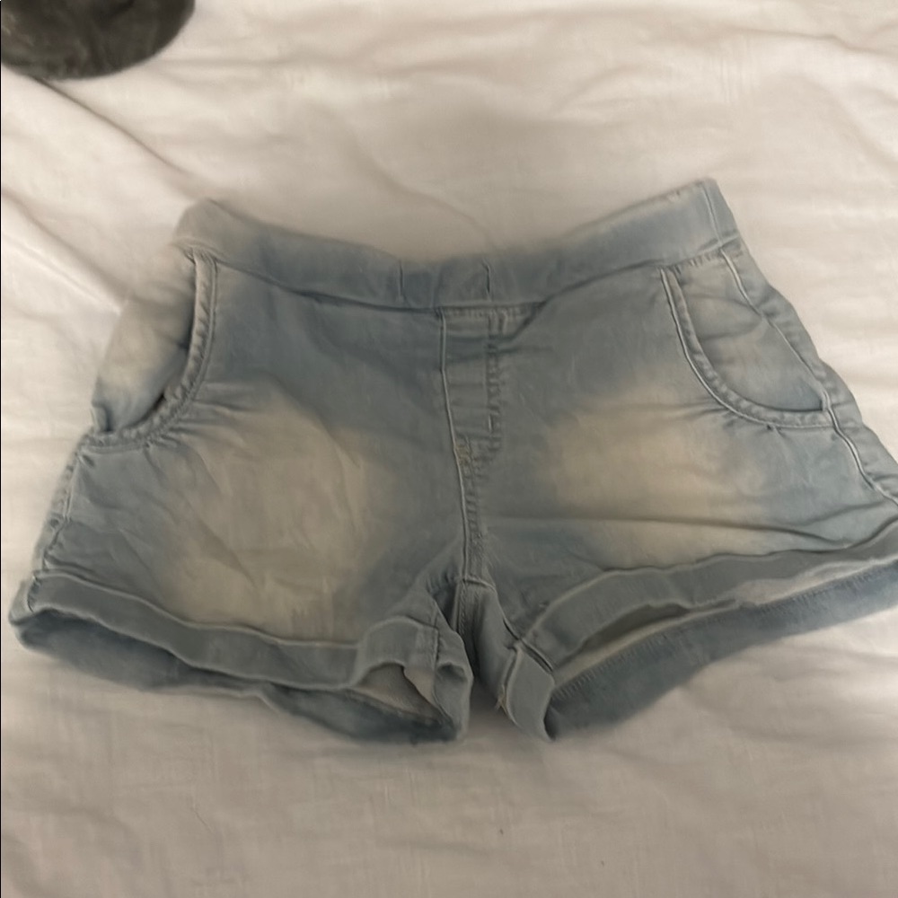 YMI Blue Jean Shorts with Distressed Cuffed Hem